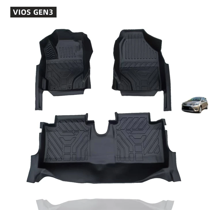 Factory Best Price 5D TPE Car Mat for VIOS GEN3